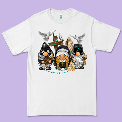 Pastor Nun Religious Gnome Premium Tee Designed By Barkaloodesign