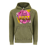 Vintage Olive little miss pre k Vintage Hoodie - texasbilliewilder