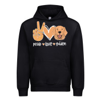 Peace Love Golden Urban Hoodie | Teevron