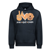 Navy Peace Love Golden Urban Hoodie - Bettercallsaul