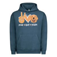 Pigment Midnight Navy Peace Love Golden Urban Hoodie - Bettercallsaul