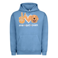 Pigment Pebble Blue Peace Love Golden Urban Hoodie - Bettercallsaul