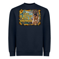 Navy life is better with a shepperd Heavyweight Sweatshirt - RanaPortraitStore