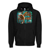 Black free spirit native american indian headdress Zipper Hoodie - Artiststas