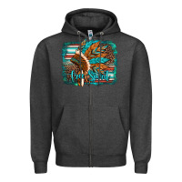 Charcoal Heather free spirit native american indian headdress Zipper Hoodie - Artiststas