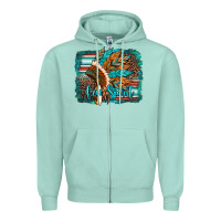 Seafoam free spirit native american indian headdress Zipper Hoodie - Artiststas