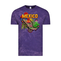 Cloud Purple mexico map Vintage Tee - CTS Tumbler Store