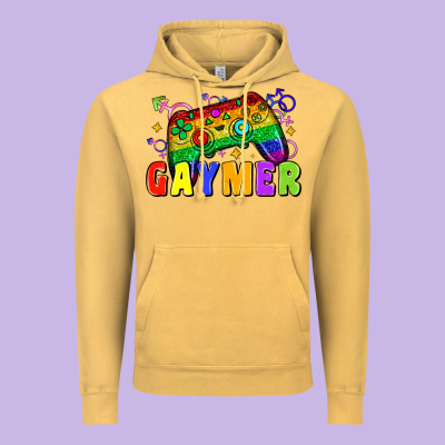 Gaymer Vintage Hoodie Designed By Zillion Design Studio