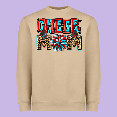 Cheer Mom Heavyweight Sweatshirt Designed By Zillion Design Studio