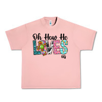 Salmon Oh how he loves us Urban Heavy Tee - Neo Western