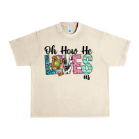Sandshell Oh how he loves us Urban Heavy Tee - Neo Western