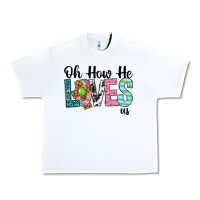 White Oh how he loves us Urban Heavy Tee - Neo Western