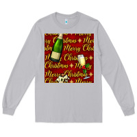 Moon Dust merry christmas champagne seamless pattern Long Sleeve Tee - BundleAndBundleShop