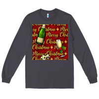 Smoke merry christmas champagne seamless pattern Long Sleeve Tee - BundleAndBundleShop