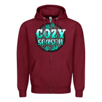 Burgundy cozy season Zipper Hoodie - AdoDesignShop