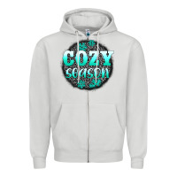 Dove Grey cozy season Zipper Hoodie - AdoDesignShop