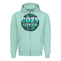 Seafoam cozy season Zipper Hoodie - AdoDesignShop