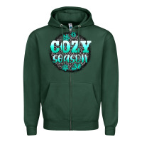 Sports Green cozy season Zipper Hoodie - AdoDesignShop
