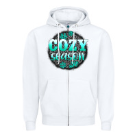 White cozy season Zipper Hoodie - AdoDesignShop