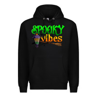 Black spooky vibes Premium Hoodie - BundleAndBundleShop