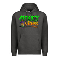 Charcoal Heather spooky vibes Premium Hoodie - BundleAndBundleShop