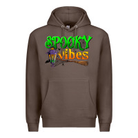 Coffee spooky vibes Premium Hoodie - BundleAndBundleShop