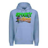 Colony Blue spooky vibes Premium Hoodie - BundleAndBundleShop