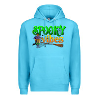 Ocean Blue spooky vibes Premium Hoodie - BundleAndBundleShop