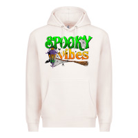 Pale Pink spooky vibes Premium Hoodie - BundleAndBundleShop