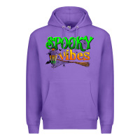 Purple spooky vibes Premium Hoodie - BundleAndBundleShop