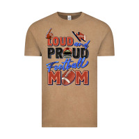 Vintage Coffee loud and proud football mom Vintage Tee - Zillion Design Studio