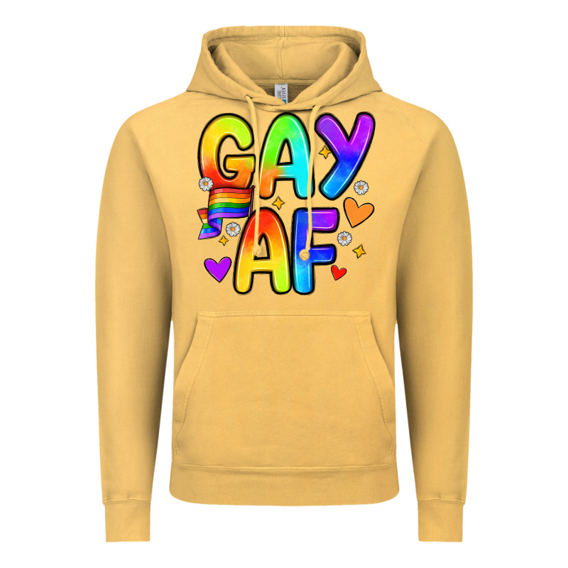 Gay Af Vintage Hoodie by Zillion Design Studio | Teevron