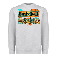 Basketball Nana With Leopard Heavyweight Sweatshirt | Teevron