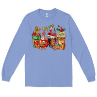 Colony Blue christmas cookie coffee cups Long Sleeve Tee - AdoDesignShop