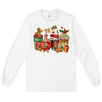 White christmas cookie coffee cups Long Sleeve Tee - AdoDesignShop