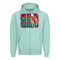 Seafoam nail hustler serape leopard background Zipper Hoodie - Artiststas