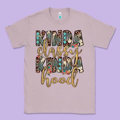 Kinda Classy Kinda Hood Classic Tee Designed By Jahusdesignshop