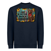 Navy life is better with a labrador Heavyweight Sweatshirt - RanaPortraitStore