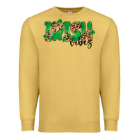 Antique Gold ırısh vibes Premium Sweatshirt - MaliasSmallBusiness