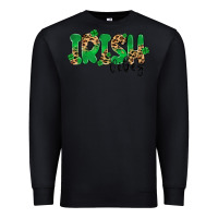 Black ırısh vibes Premium Sweatshirt - MaliasSmallBusiness