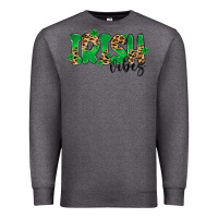 Charcoal Heather ırısh vibes Premium Sweatshirt - MaliasSmallBusiness