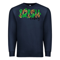 Navy ırısh vibes Premium Sweatshirt - MaliasSmallBusiness