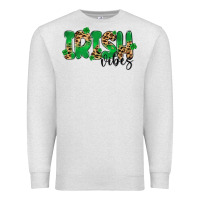 Oatmeal Heather ırısh vibes Premium Sweatshirt - MaliasSmallBusiness