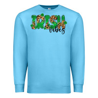 Ocean Blue ırısh vibes Premium Sweatshirt - MaliasSmallBusiness