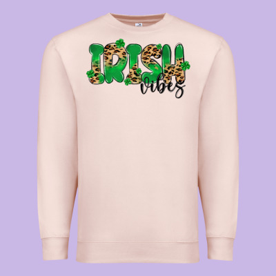 ırısh Vibes Premium Sweatshirt Designed By Maliassmallbusiness