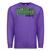 Purple ırısh vibes Premium Sweatshirt - MaliasSmallBusiness