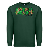 Sports Green ırısh vibes Premium Sweatshirt - MaliasSmallBusiness