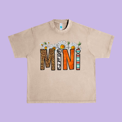 Western Daisies Mini Urban Heavy Tee Designed By Hra Design Shop