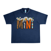 Navy western daisies mini Urban Heavy Tee - HRA Design Shop