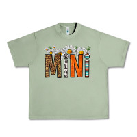 Oil Green western daisies mini Urban Heavy Tee - HRA Design Shop